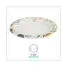 Boardwalk, Deerfield Printed Paper Plates, 9" dia, Coated/Soak Proof, Multicolor