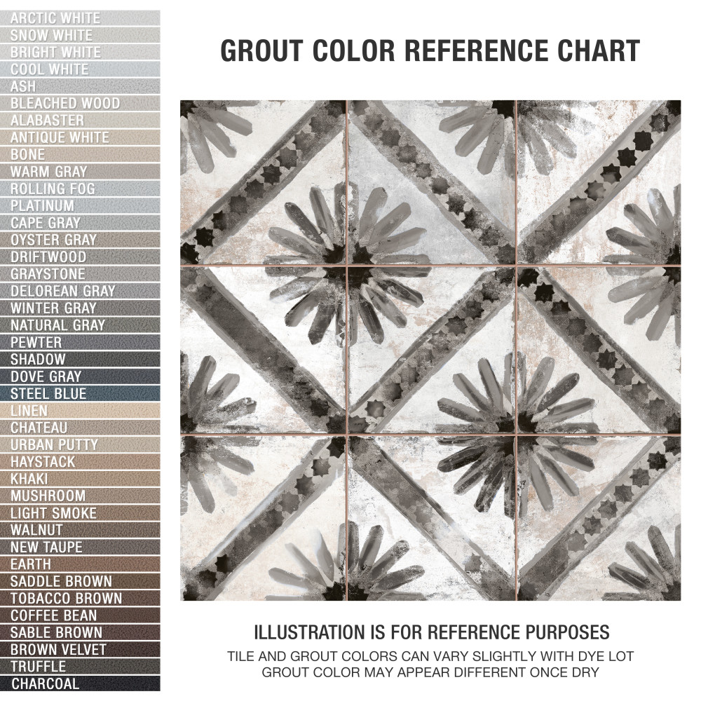 Harmonia Kings Marrakech Black 13 in. x 13 in. Ceramic Floor and Wall Tile