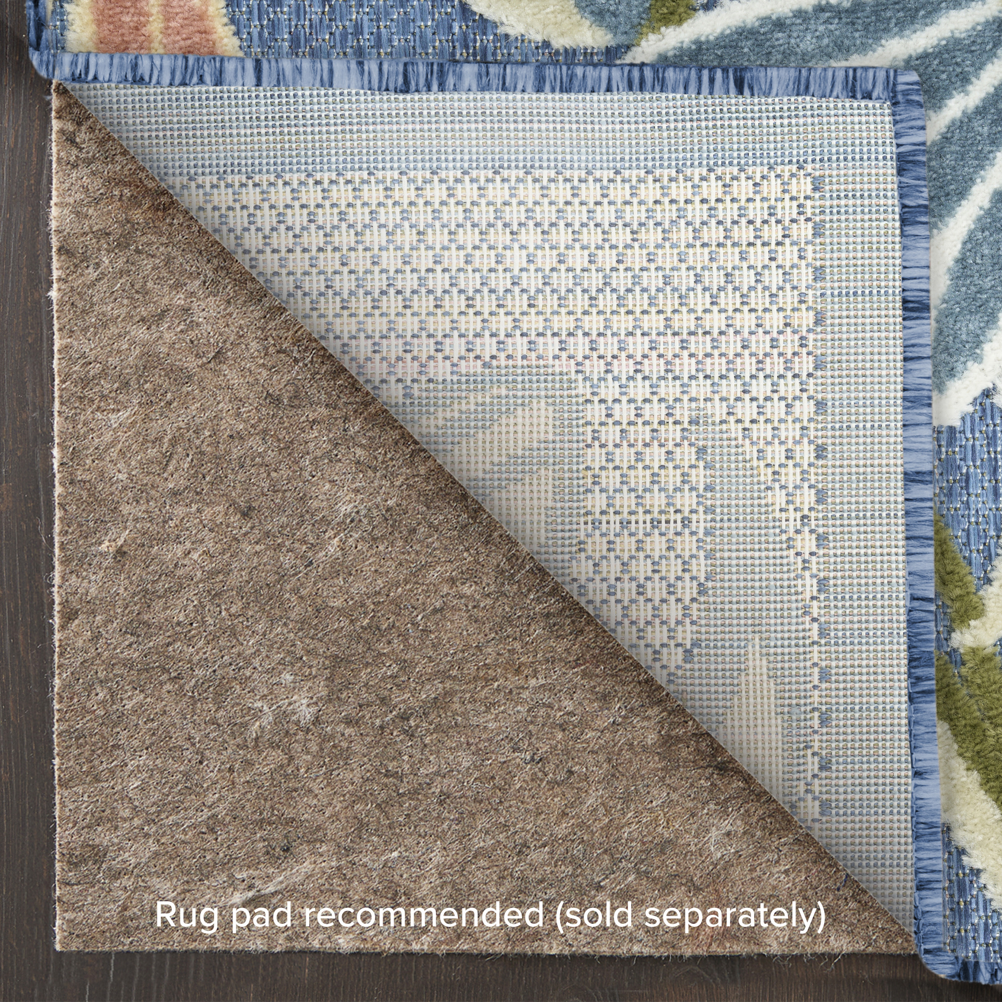 Nourison Aloha 3'6" x 5'6" Blue Sage Outdoor Rug