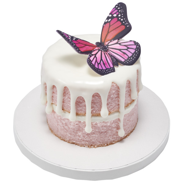 Yellow And Pink Butterflies Gum Paste