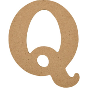 MDF Letter, Q, 5 Inch