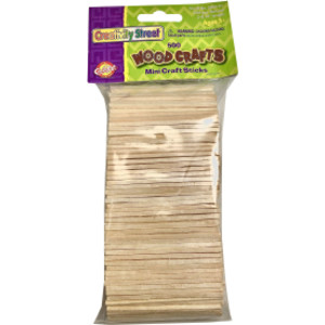 Mini Craft Sticks, Natural, 2-9/16", 500 Pieces