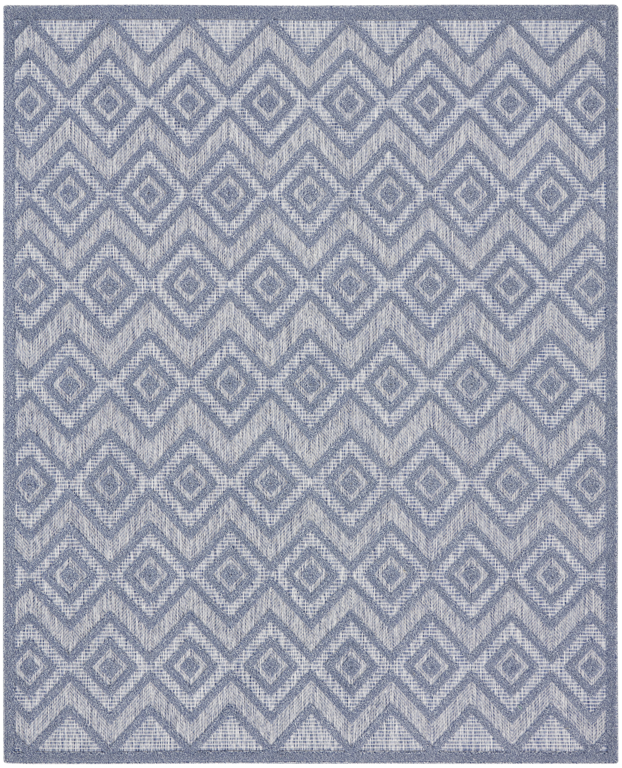 Nourison Versatile 9' x 12' Denim Blue Modern Rug