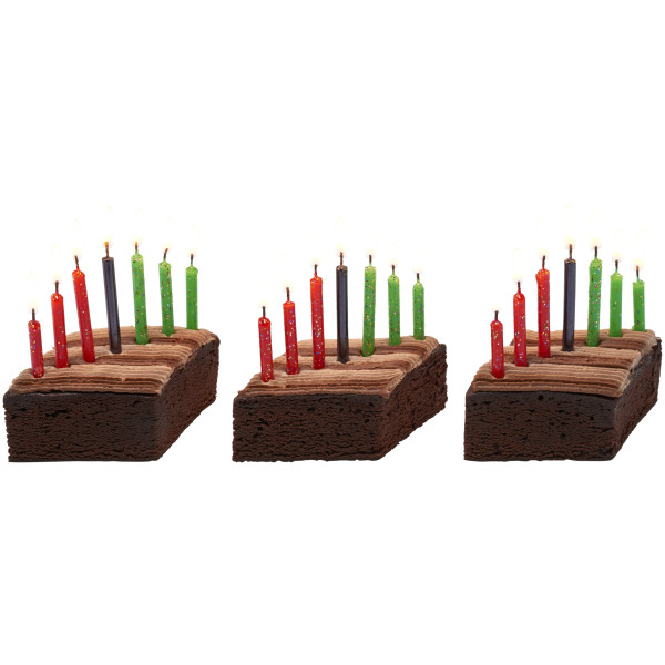Glitter Assortment Smooth & Spiral Candles