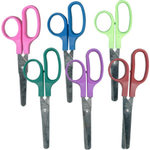 Children's Scissors, 5", Blunt Tip, Assorted Colors