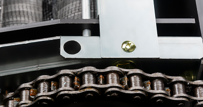 The powerful continuous-duty motor provides slip-free performance.