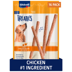 Image of Vitakraft Treaties, Treat for Dogs, Chicken Recipe with Pumpkin, 16 ct