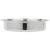 4-quart replacement round stainless steel food pan for Orion® round chafer