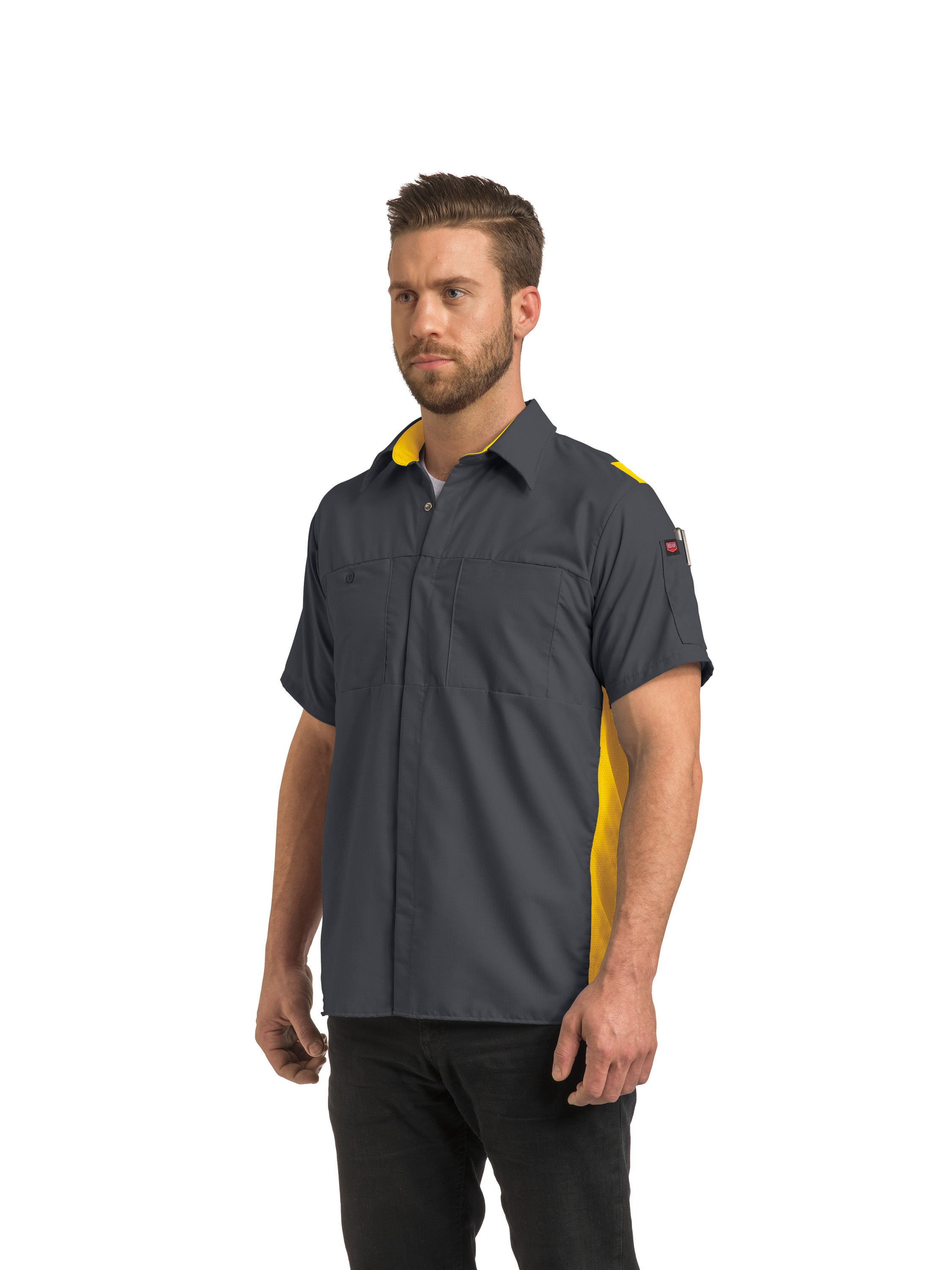Camisa Red Kap para hombre manga corta Performance Plus Shop con tecnología Oilblok - Imagen 30 de 41