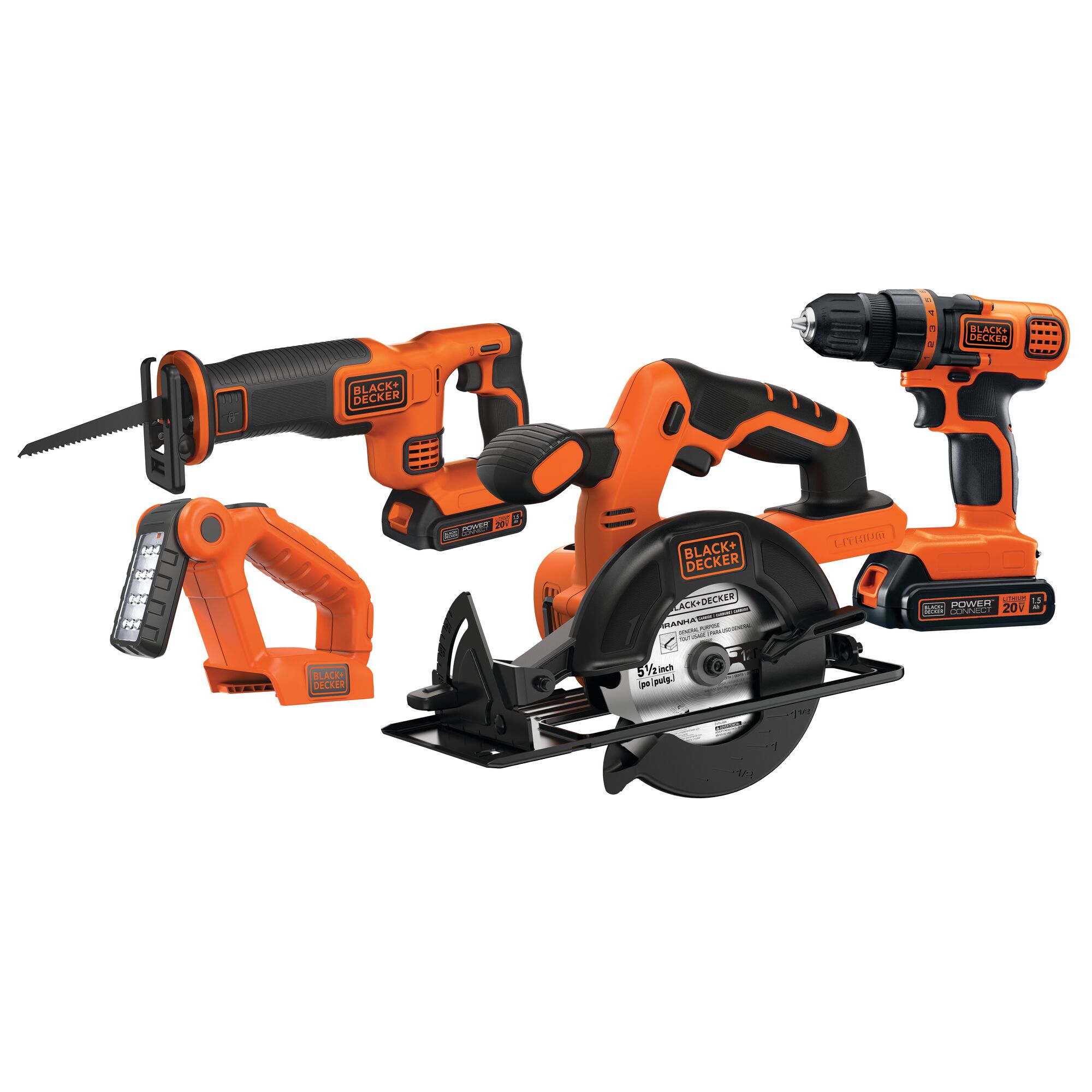 Black and Decker 20 volt max lithium ion 4 tool combo kit