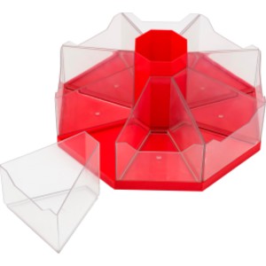 Classroom Caddie Octagonal Storage System, Red
