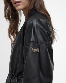 Riley Faux-Leather Casual Jacket Classic Black
