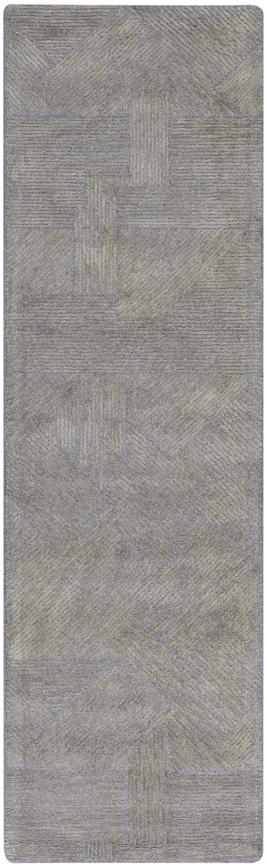 Michael Amini Ma30 Star 2'3" x 8' Slate Modern Indoor Rug