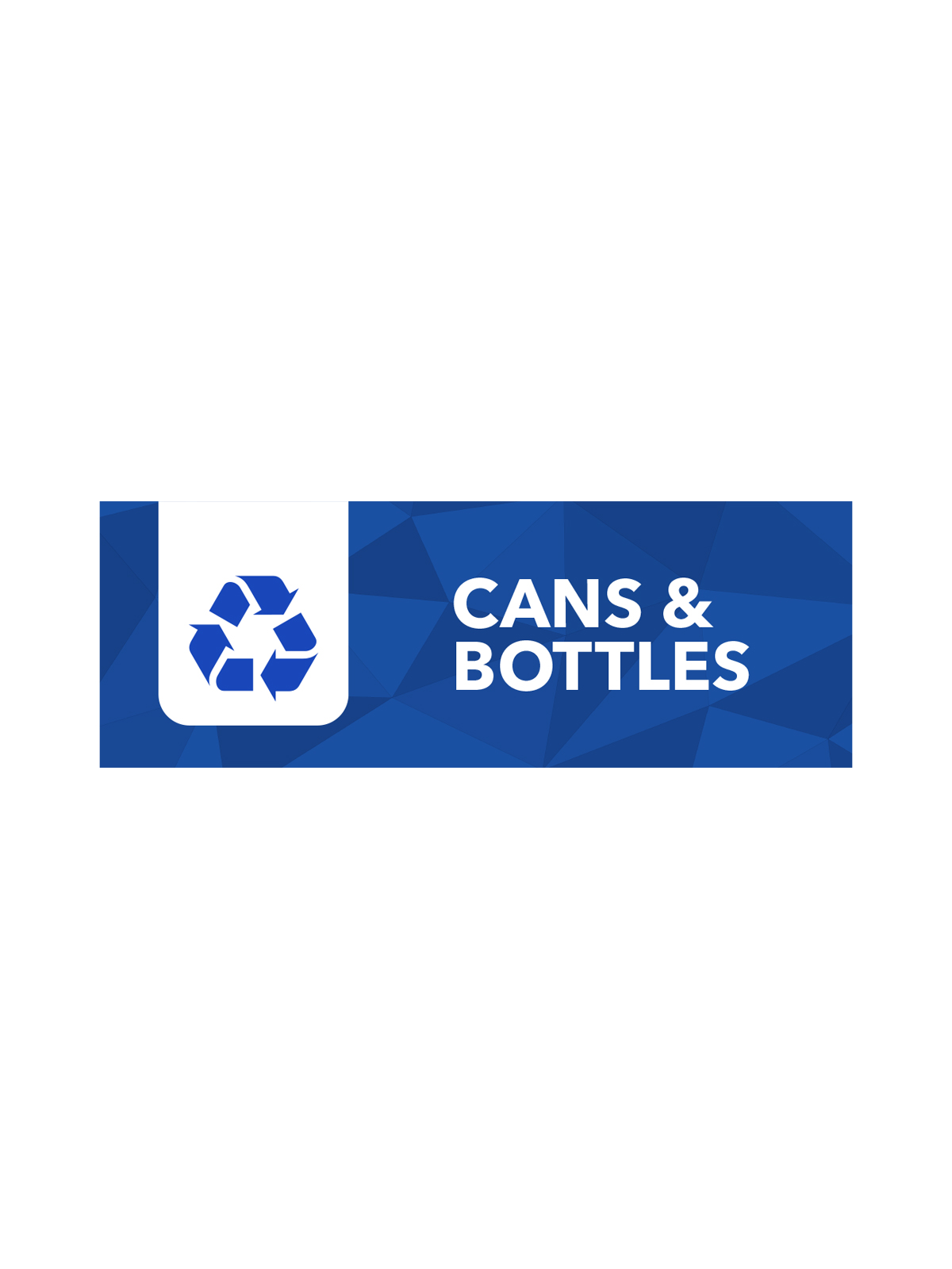 MOSAIC – Single – Sign – Cans & Bottles – Blue