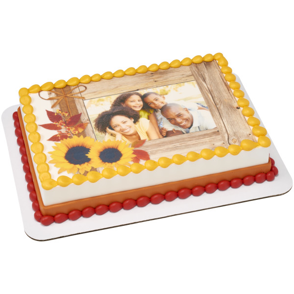 Rustic Fall PhotoCake® Edible Image® Frame