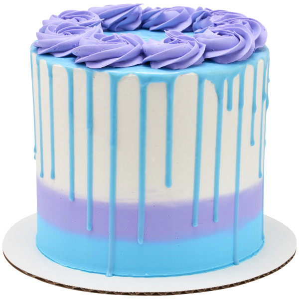 Light Blue - Red 3 Free Cake Drip