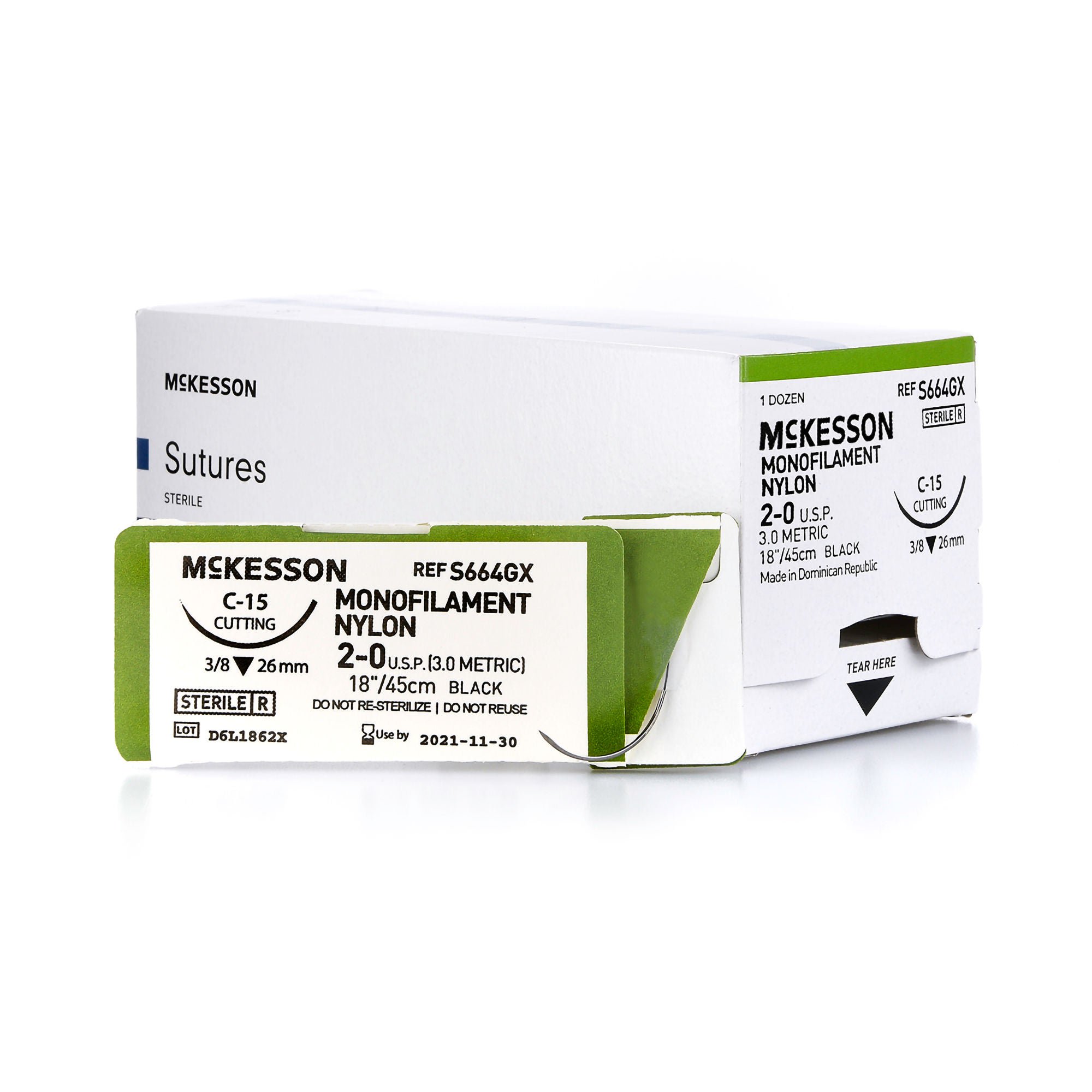 McKesson Suture with C-15 Needle