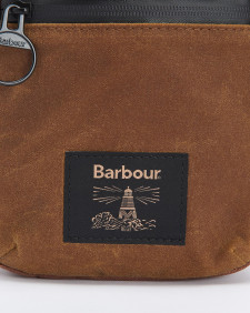 Field Waxed Crossbody Bag Tan-Black