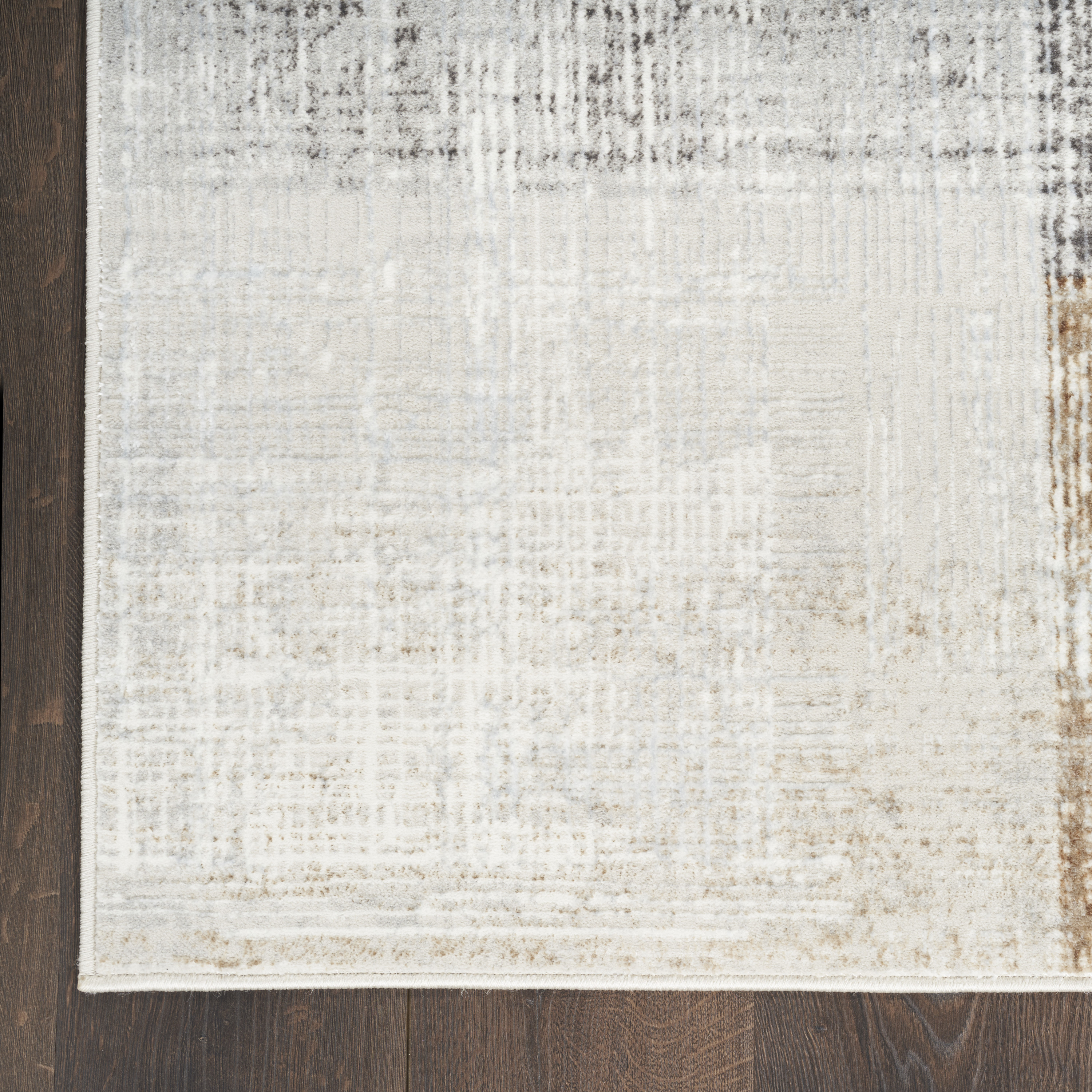 Nourison Sparkle 7'10" x 9'10" Grey Modern Indoor Rug