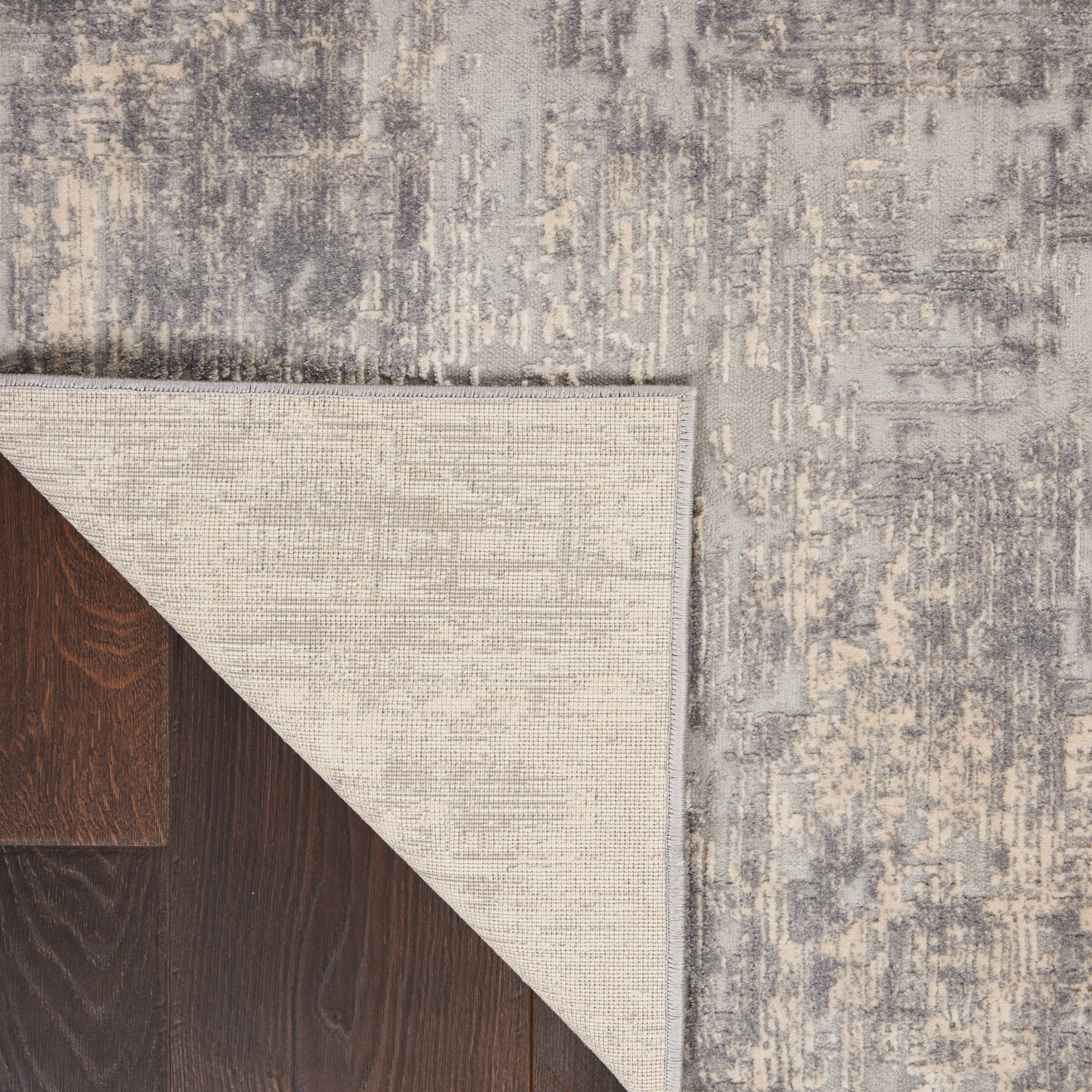 Nourison Rustic Textures 9'3" x 12'9" Ivory/Silver Modern Indoor Rug