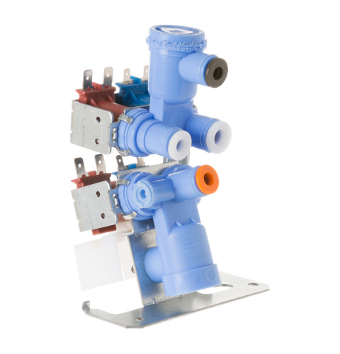 Refrigerator bracket and valve assembly