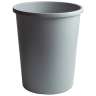 Rubbermaid Commercial, Untouchable, 11 gal, Resin, Gray, Round, Receptacle