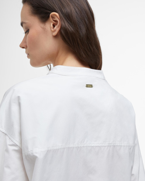Alma Shirt Dress Classic White