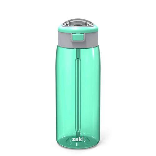 Genesis 32 ounce Reusable Plastic Water Bottle with Interchangeable Spouts, Neo Mint