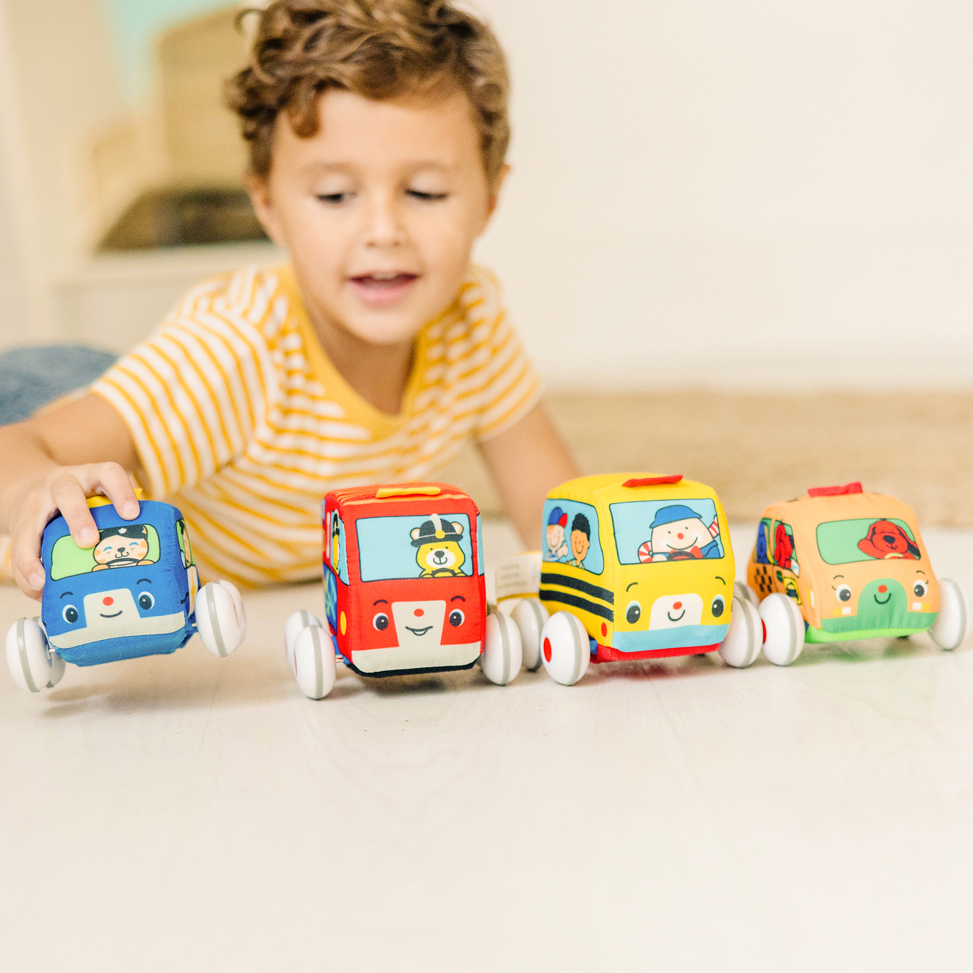 Melissa & Doug Pull-Back Vehicles Baby and Toddler Toy image number null