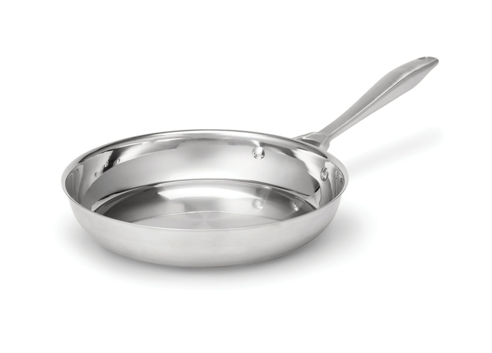 11-inch Intrigue® stainless steel fry pan with natural finish