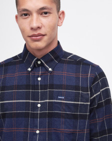 Lutsleigh Tailroed Long-Sleeved Shirt Navy Marl