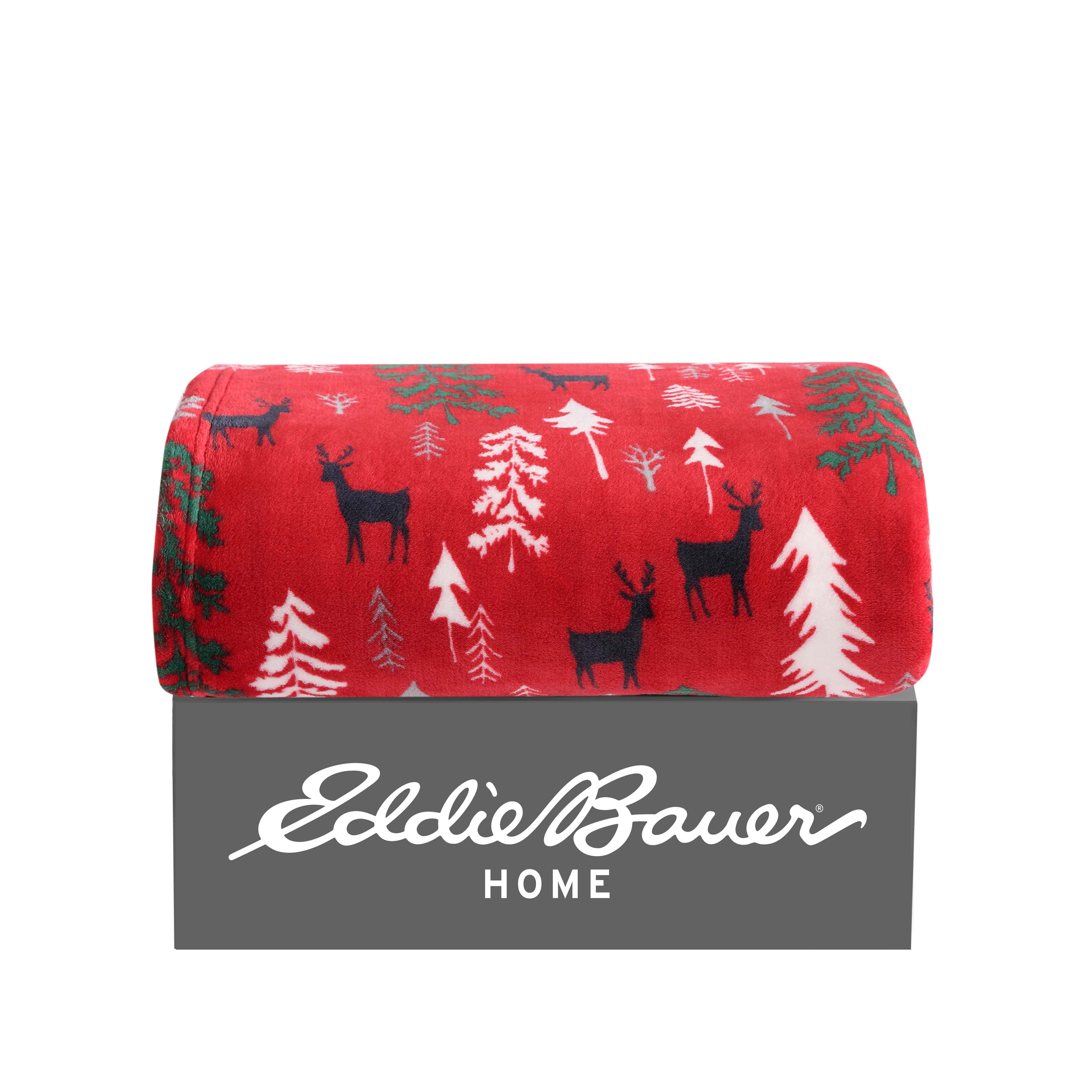 Eddie Bauer Plush-Fleece Throw Blanket