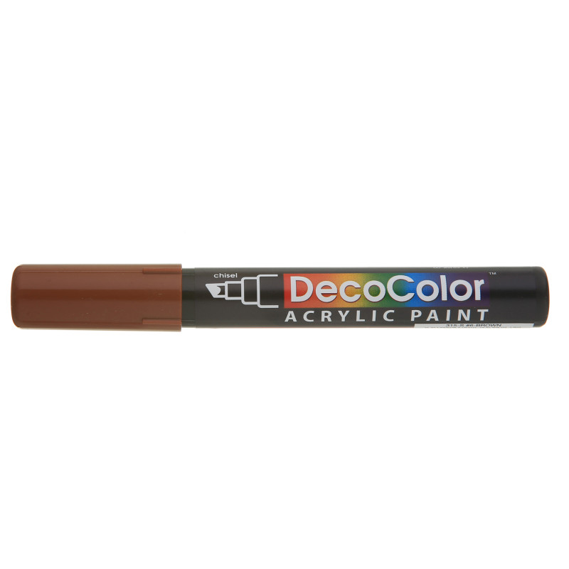 DecoColor® Acrylic Paint Marker, 315-S, Chisel Tip, Brown #6