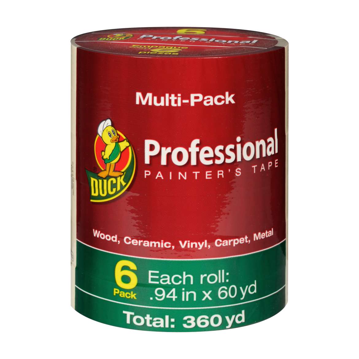 Duck® Brand Professional Painter's Tape - Beige, 6 pk, .94 in. x 60 yd. Image