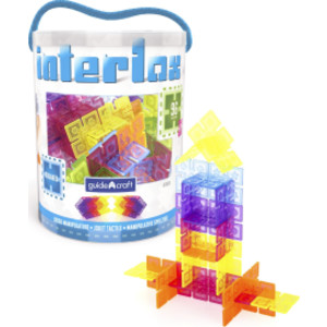 Interlox Squares Building Set, 96 Pieces