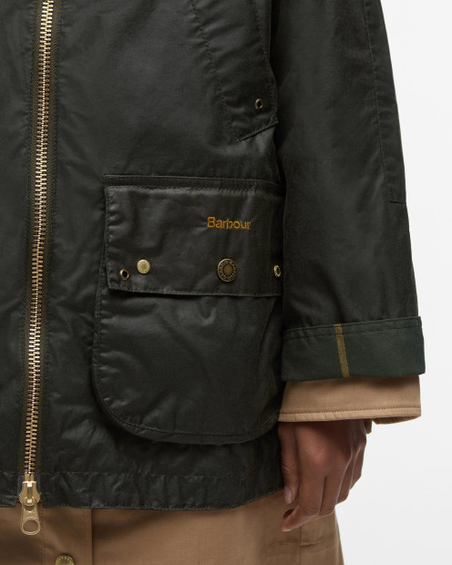 Raelynn Waxed Jacket Archive Olive/Ancient Tartan