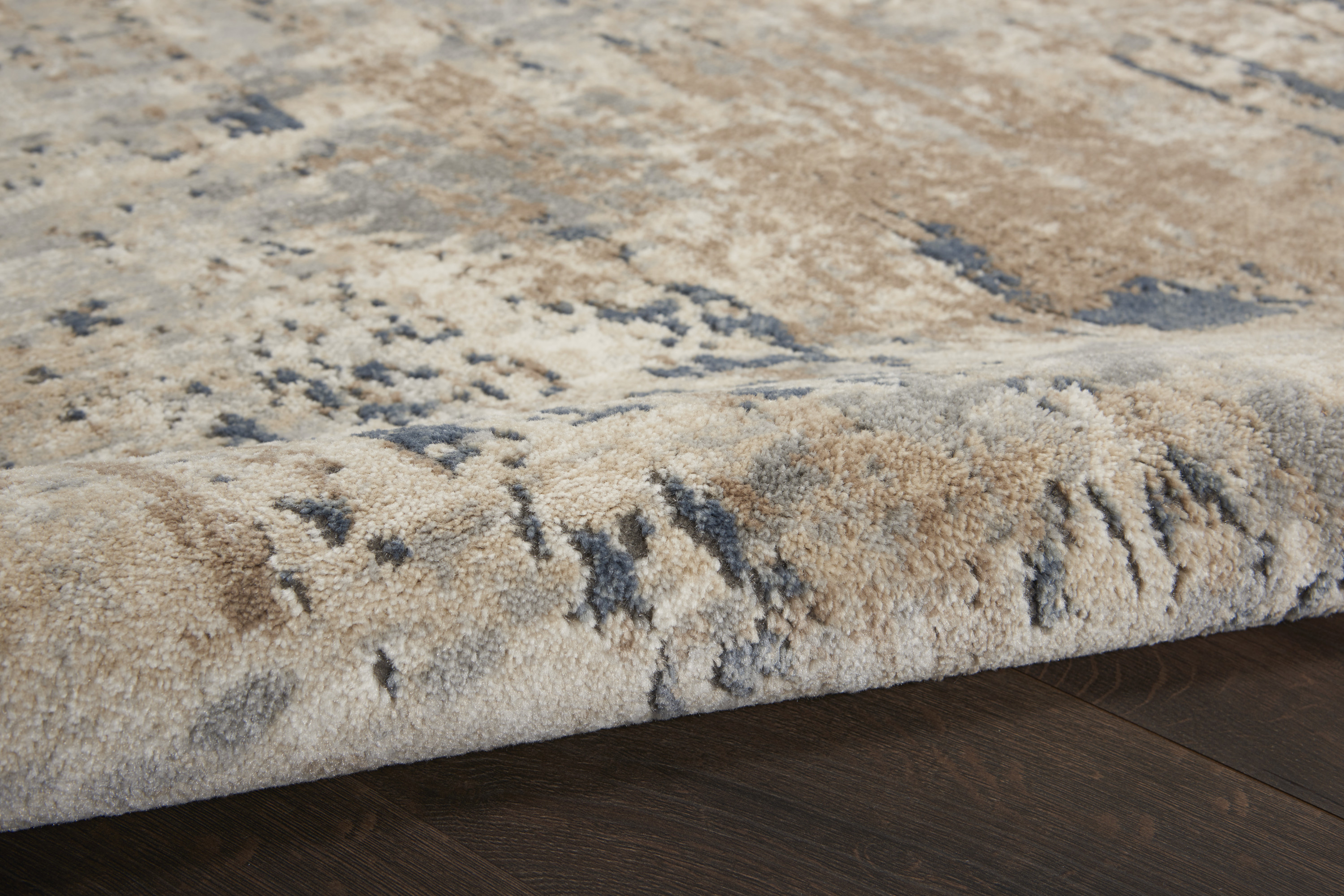 Nourison Quarry 2'2" x 7'6" Beige Grey Modern Indoor Rug
