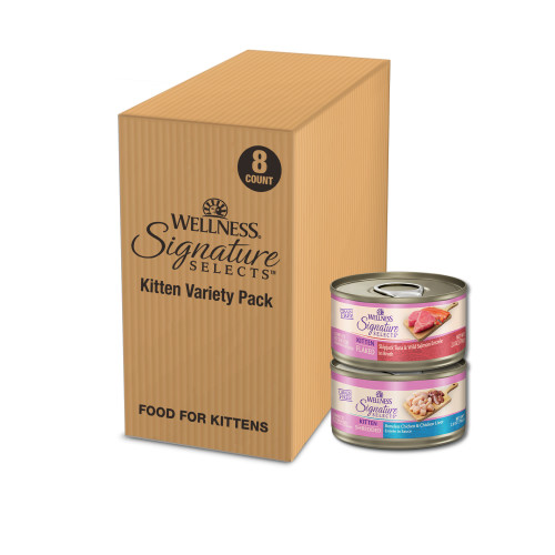 Wellness CORE Signature Selects Kitten Variety Pack Front packaging