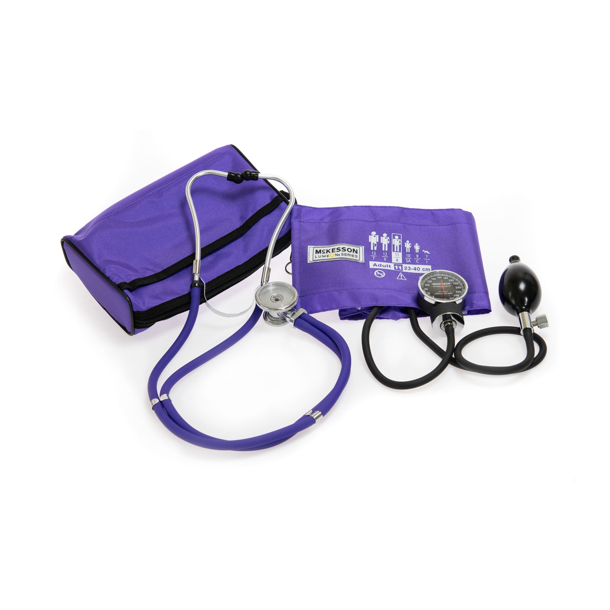 McKesson Lumeon™ Aneroid Sphygmomanometer/Sprague Kit, Purple