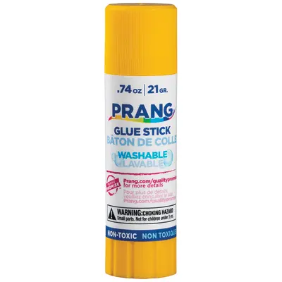 Prang Washable Glue Stick, Clear, .74 Oz., 12 Count