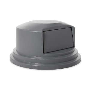 Rubbermaid Commercial, BRUTE®, Dome, Resin, 55 gal, Gray, Receptacle Lid
