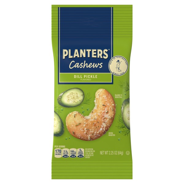 PLANTERS(r) Dill Pickle Cashew, 6-10/2.25oz . A1N1 - Front No Plunge In Package (Low Res)