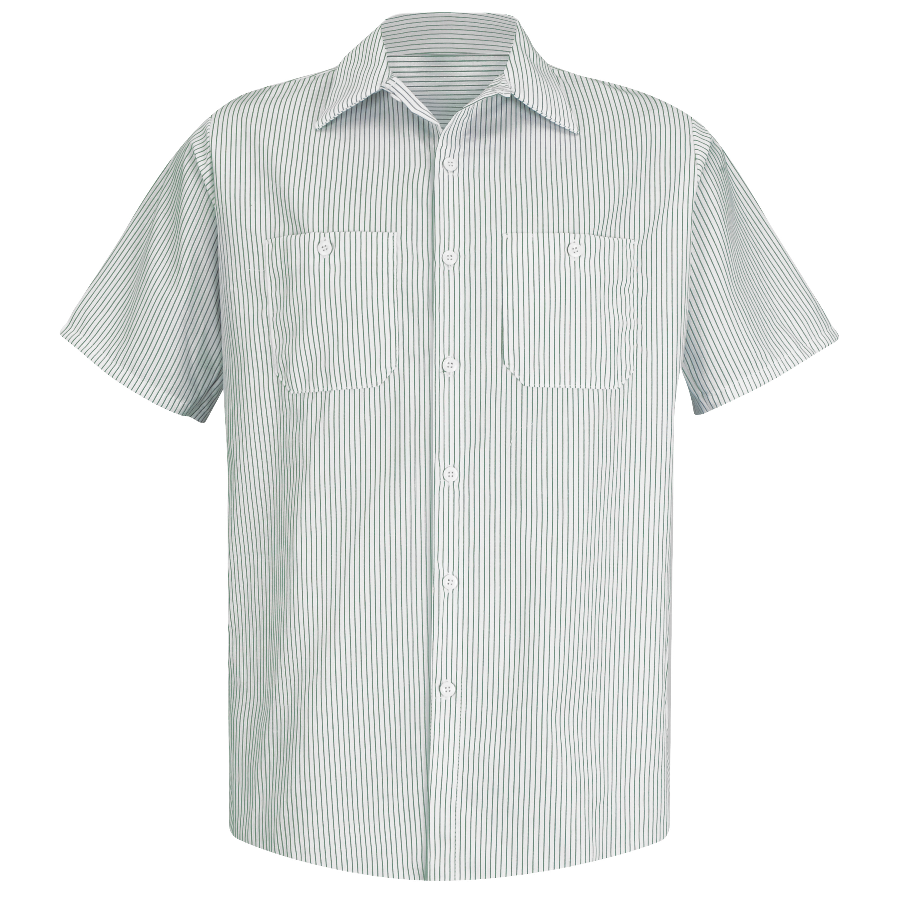 Red Kap Men's Short Sleeve Striped Work Shirt - Picture 23 of 25