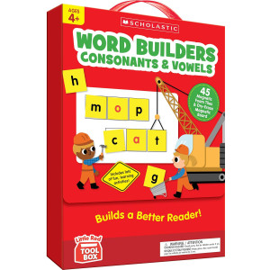 Little Red Tool Box: Word Builders Phonics Tiles: Consonants & Vowels
