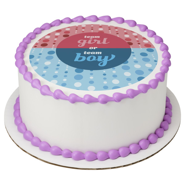 Team Girl or Team Boy PhotoCake® Edible Image®