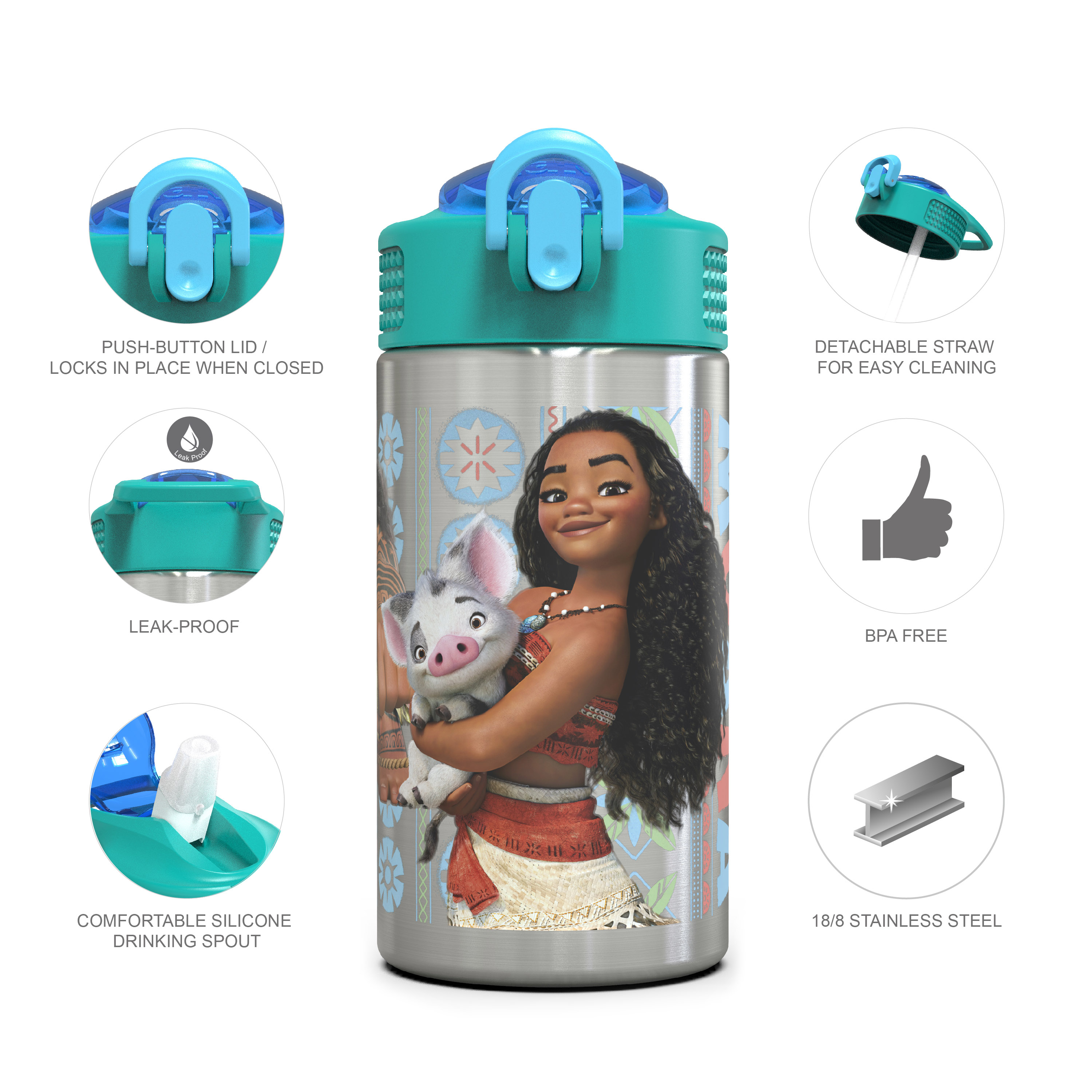 Disney 15.5 ounce Water Bottle, Moana slideshow image 6 Disney 15.5 ounce Water Bottle, Moana slideshow image 6