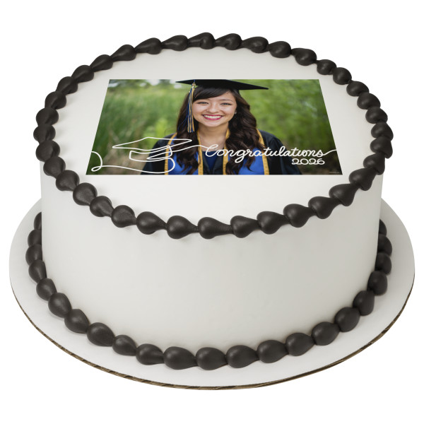 2026 Congratulations PhotoCake® Edible Image® Frame