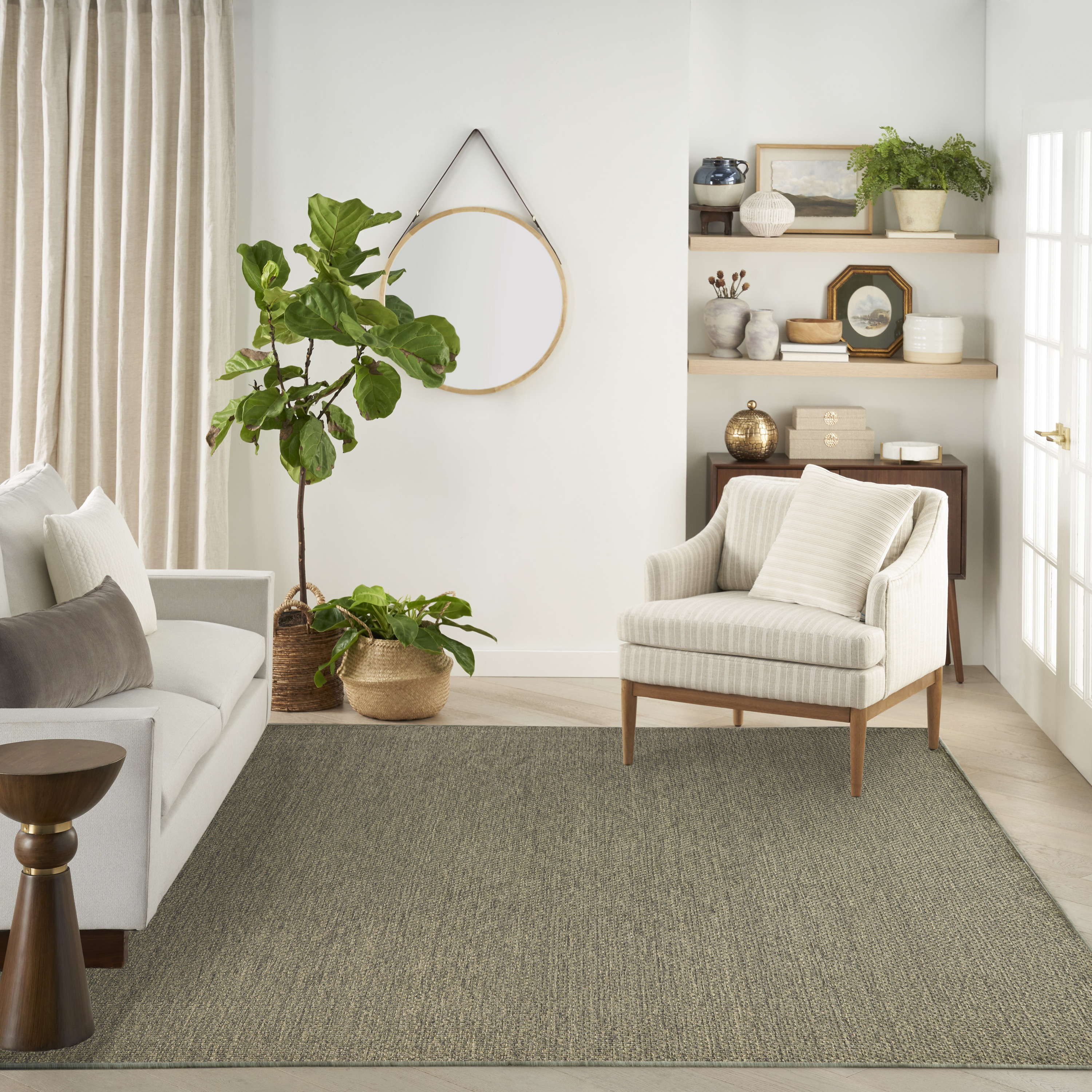 Nourison Tulum 9' x 12' Olive Outdoor Rug