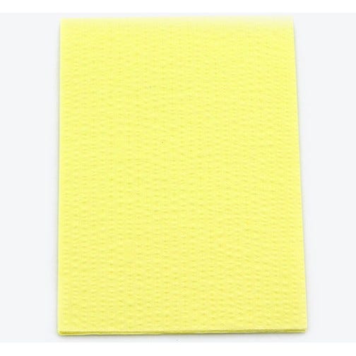 Advantage Patient Towels, 2-Ply Tissue with Poly, 18" x 13", Yellow - 500/Case