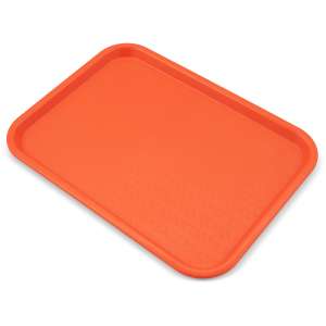CSMCT121624, Carlisle, Cafe Fast Food Cafeteria Tray, 12" x 16", Orange